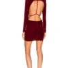 X REVOLVE Zola Mini Dress Burgundy -Camila coelho || FREE PEOPLE || Bardot Sales MELR WD550 V1