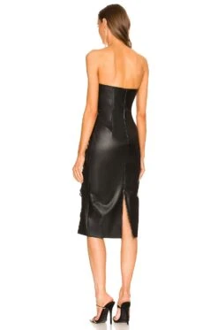 X REVOLVE Livia Midi Dress Black -Camila coelho || FREE PEOPLE || Bardot Sales MELR WD559 V3