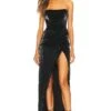 X REVOLVE Fernanda Gown Black -Camila coelho || FREE PEOPLE || Bardot Sales MELR WD659 V1