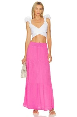 Sandy Maxi Skirt Azalea -Camila coelho || FREE PEOPLE || Bardot Sales MICH WQ47 V4