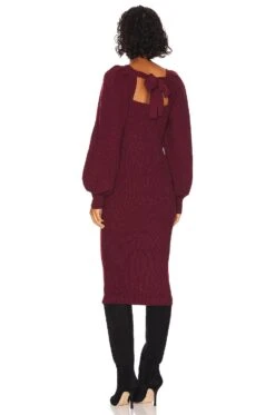 Minkpink Page Midi Dress Wine -Camila coelho || FREE PEOPLE || Bardot Sales MINK WD850 V3