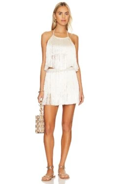 Fringe Mini Skirt Snow White -Camila coelho || FREE PEOPLE || Bardot Sales MYBR WQ4 V4