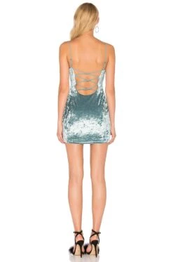 X REVOLVE Brooke Dress Baby Blue -Camila coelho || FREE PEOPLE || Bardot Sales NBDR WD826 V4