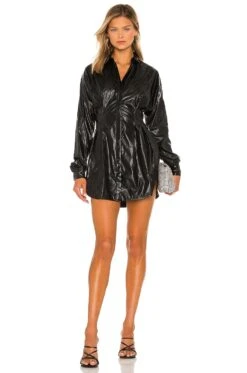 OW Collection Ella Shirt Dress Black -Camila coelho || FREE PEOPLE || Bardot Sales OWIR WD23 V1 1