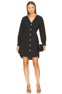 RAILS Jaclyn Shirt Dress Black