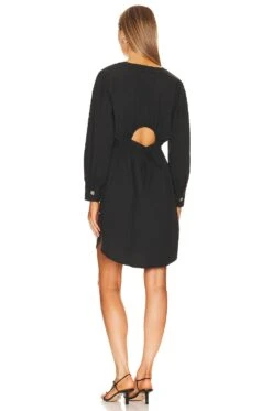 RAILS Jaclyn Shirt Dress Black -Camila coelho || FREE PEOPLE || Bardot Sales RAIL WD279 V3