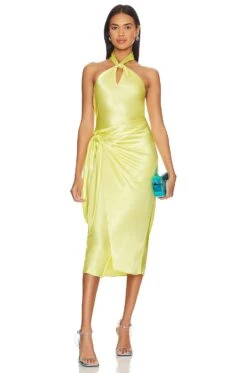 RAILS Adrienne Wrap Skirt Chartreuse 9 RAILS Adrienne Wrap Skirt Chartreuse -Camila coelho || FREE PEOPLE || Bardot Sales RAIL WQ34 V4