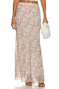 Rag & Bone Wren Maxi Skirt Cream Multi
