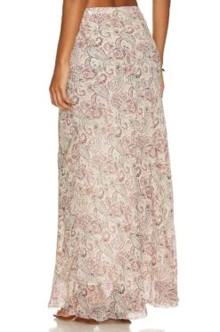 Rag & Bone Wren Maxi Skirt Cream Multi -Camila coelho || FREE PEOPLE || Bardot Sales RGBR WQ19 V3