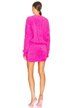 Tala Dress Fuzzy Magenta 8 Tala Dress Fuzzy Magenta -Camila coelho || FREE PEOPLE || Bardot Sales ROFR WD375 V3