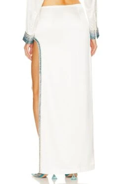 Aline Skirt White & Blue 11 Aline Skirt White & Blue -Camila coelho || FREE PEOPLE || Bardot Sales ROFR WQ101 V4