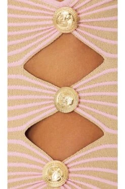 Hydra Skirt Nude & Pink -Camila coelho || FREE PEOPLE || Bardot Sales ROFR WQ116 V5