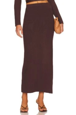 Ikra Knit Skirt Brunette