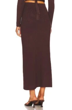 Ikra Knit Skirt Brunette -Camila coelho || FREE PEOPLE || Bardot Sales RONR WQ142 V3