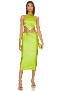 Penina Skirt Chartreuse 10 Penina Skirt Chartreuse -Camila coelho || FREE PEOPLE || Bardot Sales SERR WQ41 V4