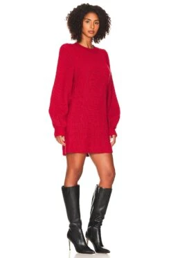 Show Me Your Mumu Dixon Sweater Dress Red -Camila coelho || FREE PEOPLE || Bardot Sales SHOW WD528 V3