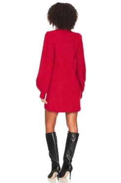 Show Me Your Mumu Dixon Sweater Dress Red -Camila coelho || FREE PEOPLE || Bardot Sales SHOW WD528 V4