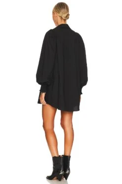Show Me Your Mumu Allure Shirt Dress Black -Camila coelho || FREE PEOPLE || Bardot Sales SHOW WD533 V4