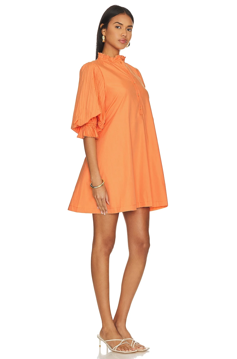 Focus Smock Dress Papaya 4 Focus Smock Dress Papaya - Image 2