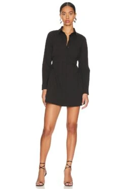 Capture Corset Shirt Dress Noir