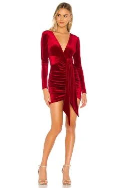Jaylin Ruched Mini Dress Red -Camila coelho || FREE PEOPLE || Bardot Sales SPDW WD1225 V1 1