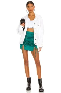 Xio Ruched Mini Skirt Jade -Camila coelho || FREE PEOPLE || Bardot Sales SPDW WQ235 V4