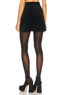 THEORY Cl Wrap Mini Skirt Black -Camila coelho || FREE PEOPLE || Bardot Sales THEO WQ45 V3