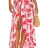 Azure Wrap Skirt Tahitian Hibiscus Pink 2 Azure Wrap Skirt Tahitian Hibiscus Pink -Camila coelho || FREE PEOPLE || Bardot Sales TIAR WQ42 V1