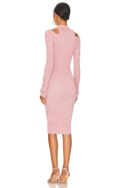 Versace Jeans Couture Cut Out Midi Dress Rose -Camila coelho || FREE PEOPLE || Bardot Sales VJEA WD19 V3