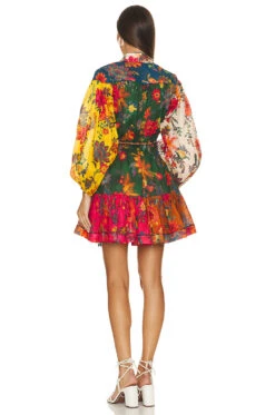 Zimmermann Ginger Mini Dress Spliced 7 Zimmermann Ginger Mini Dress Spliced -Camila coelho || FREE PEOPLE || Bardot Sales ZIMM WD393 V3